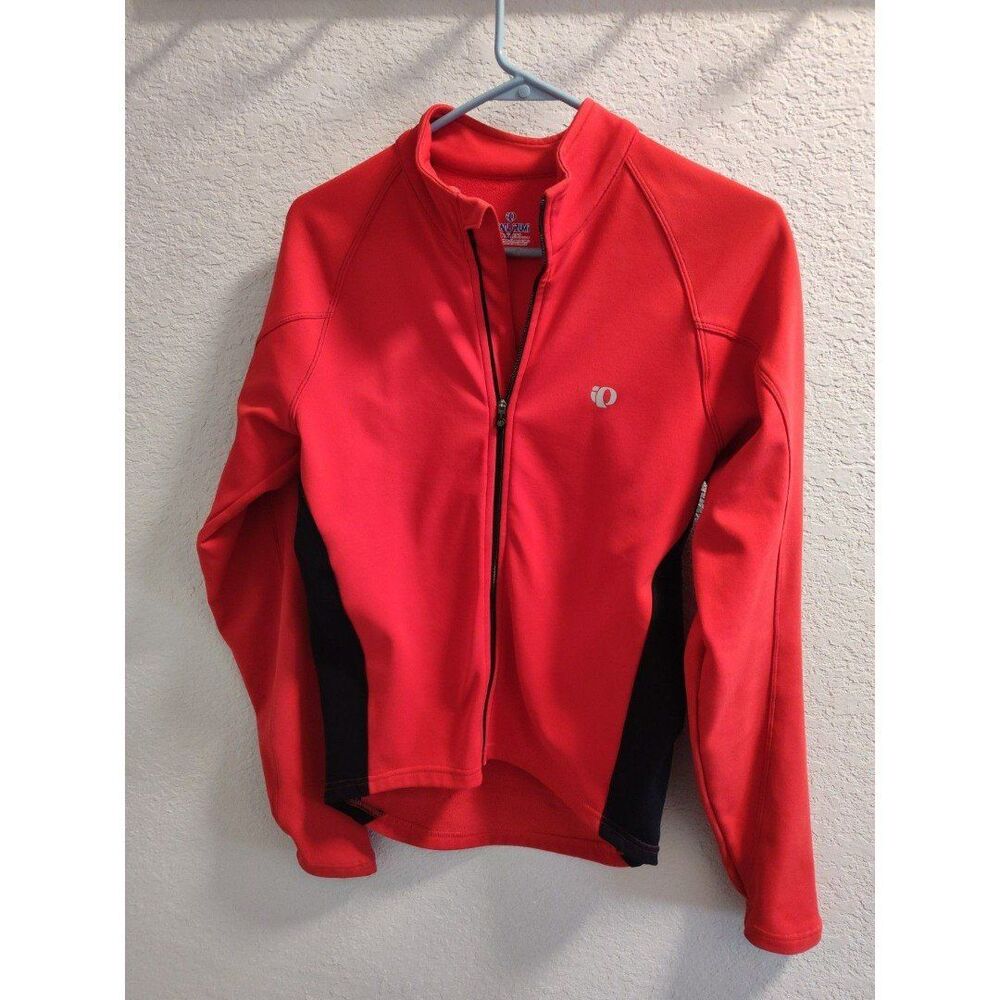 Pearl izumi Full Zip Women's Small Red and Black Cycling Jacket Back Pockets